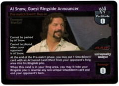 Al Snow, Guest Ringside Announcer